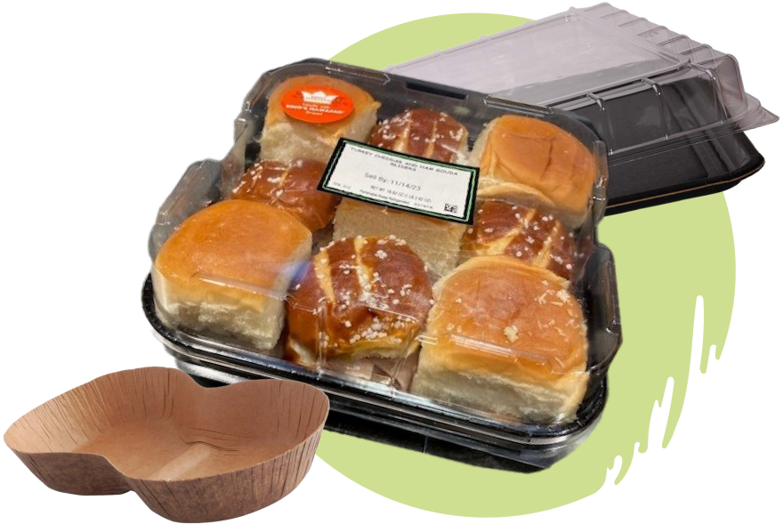 Deli serving trays packaging