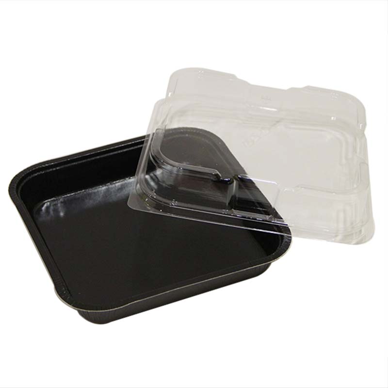 Square Tray | Black Extruded PET 43345
